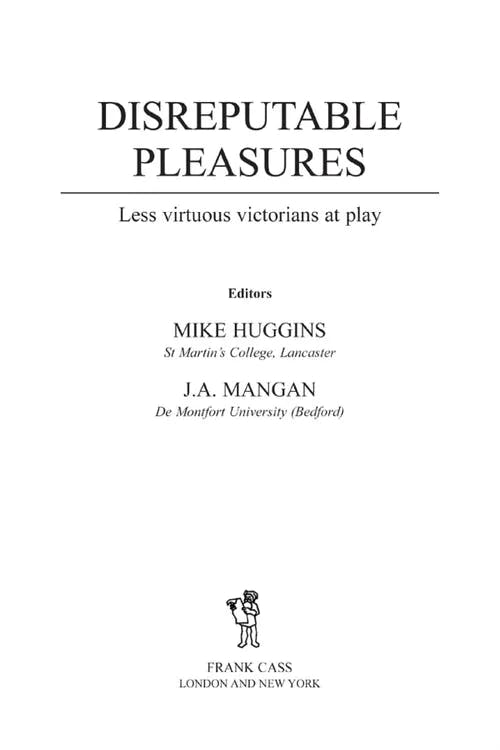 Disreputable Pleasures book cover