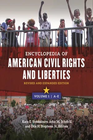 Encyclopedia of American Civil Rights and Liberties book cover