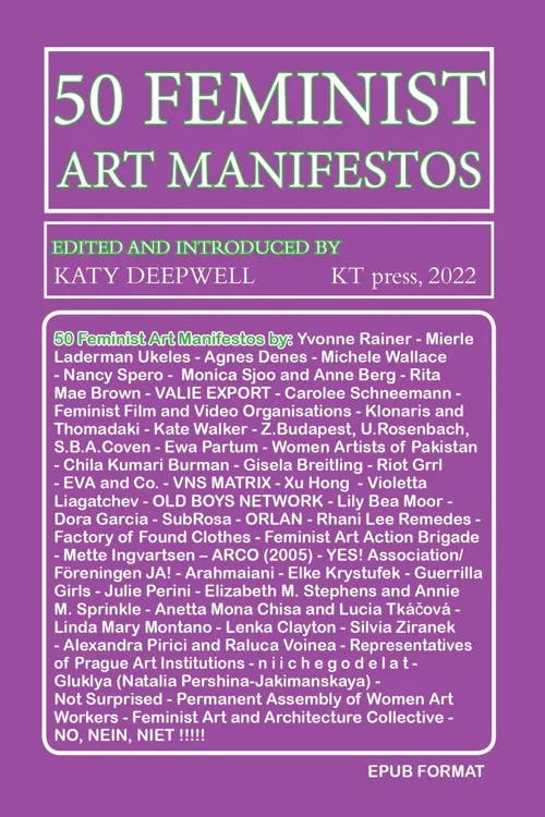 50 Feminist Art Manifestos book cover