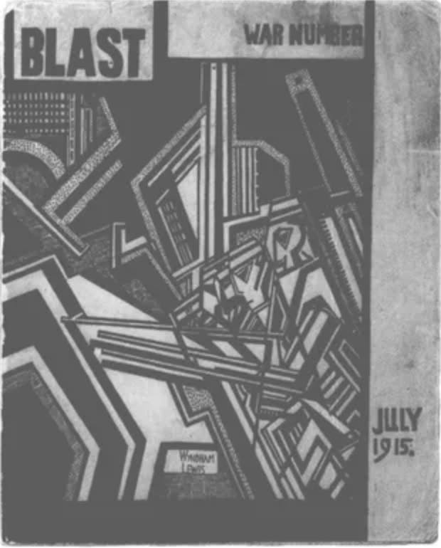 Journal cover by Wyndham Lewis (Blast no. 2)