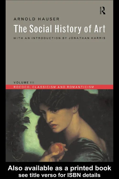 The Social History of Art book cover