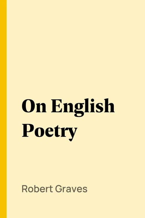 On English Poetry book cover