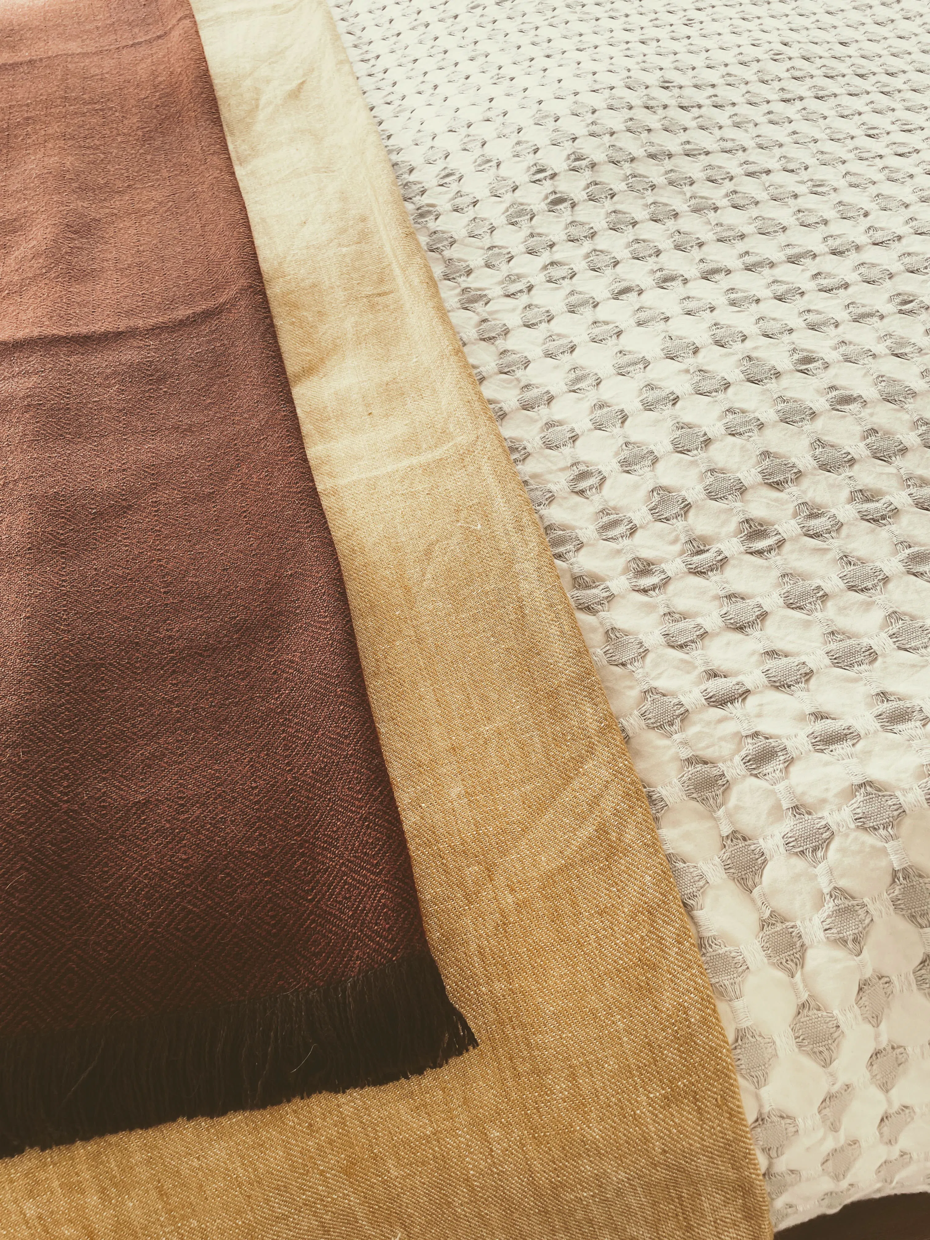 An image of textures and beddings.