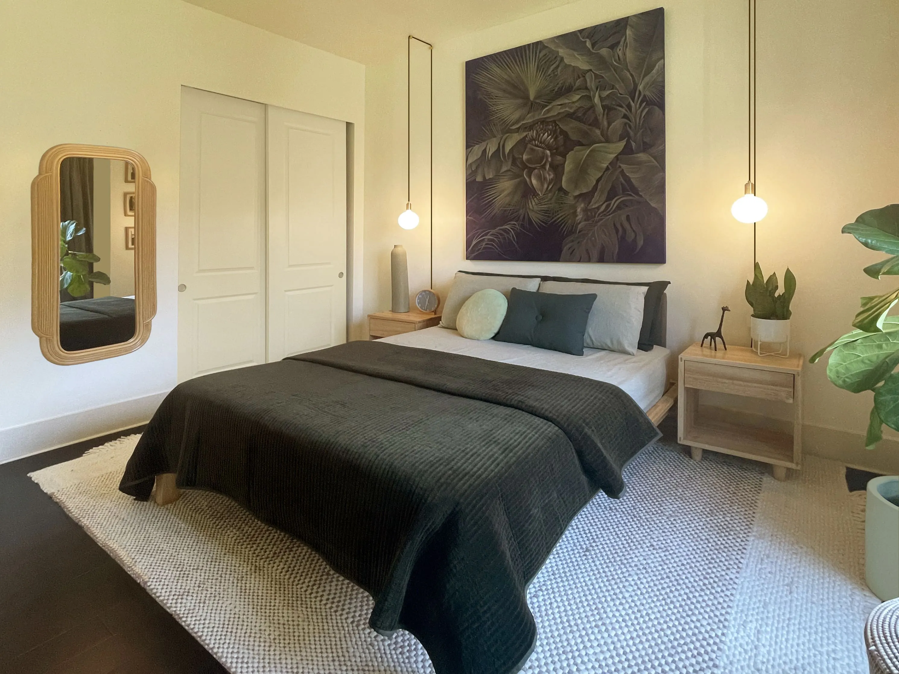 Bedroom interior design done by Persimmon Design
