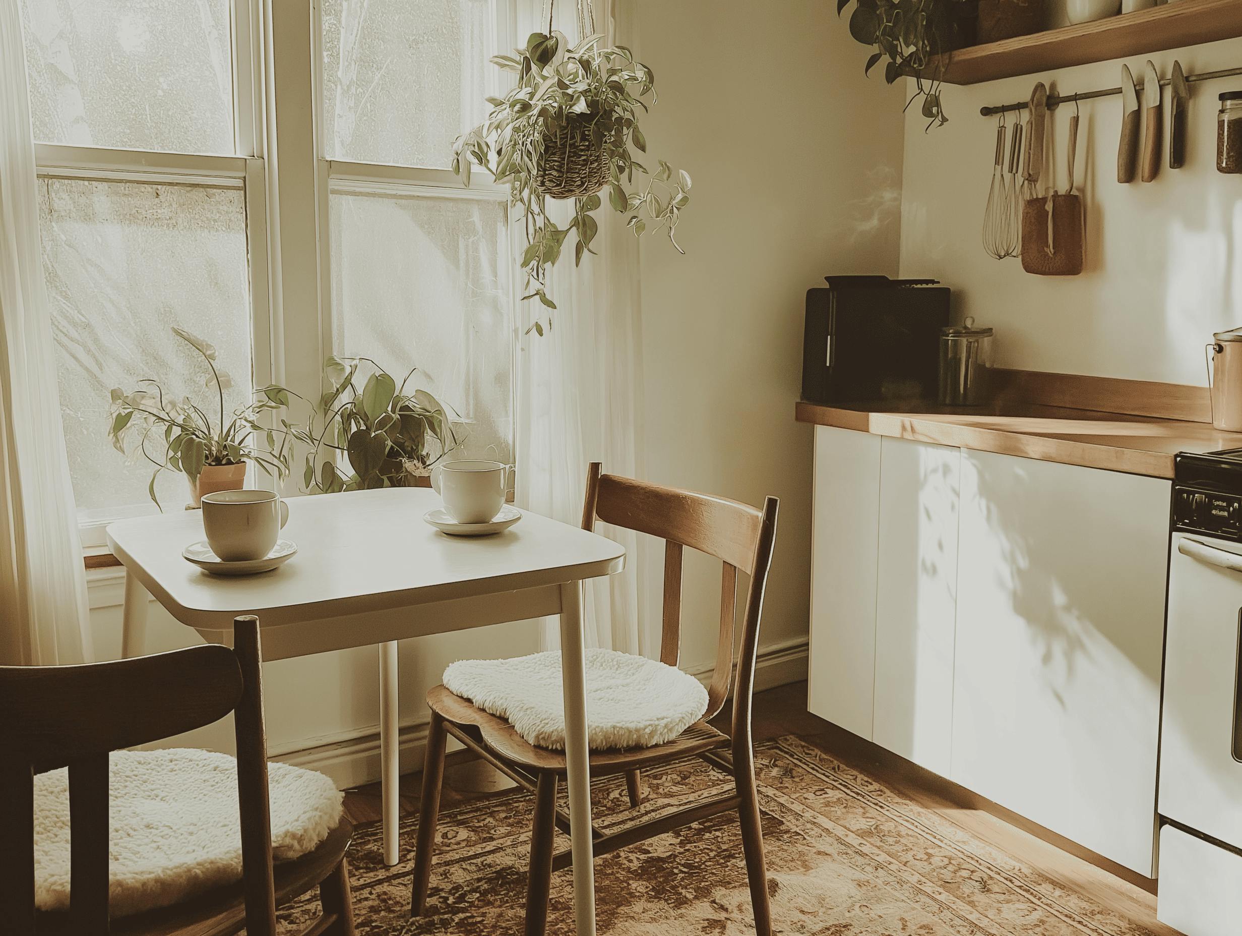 A serene Bohemian coffee nook