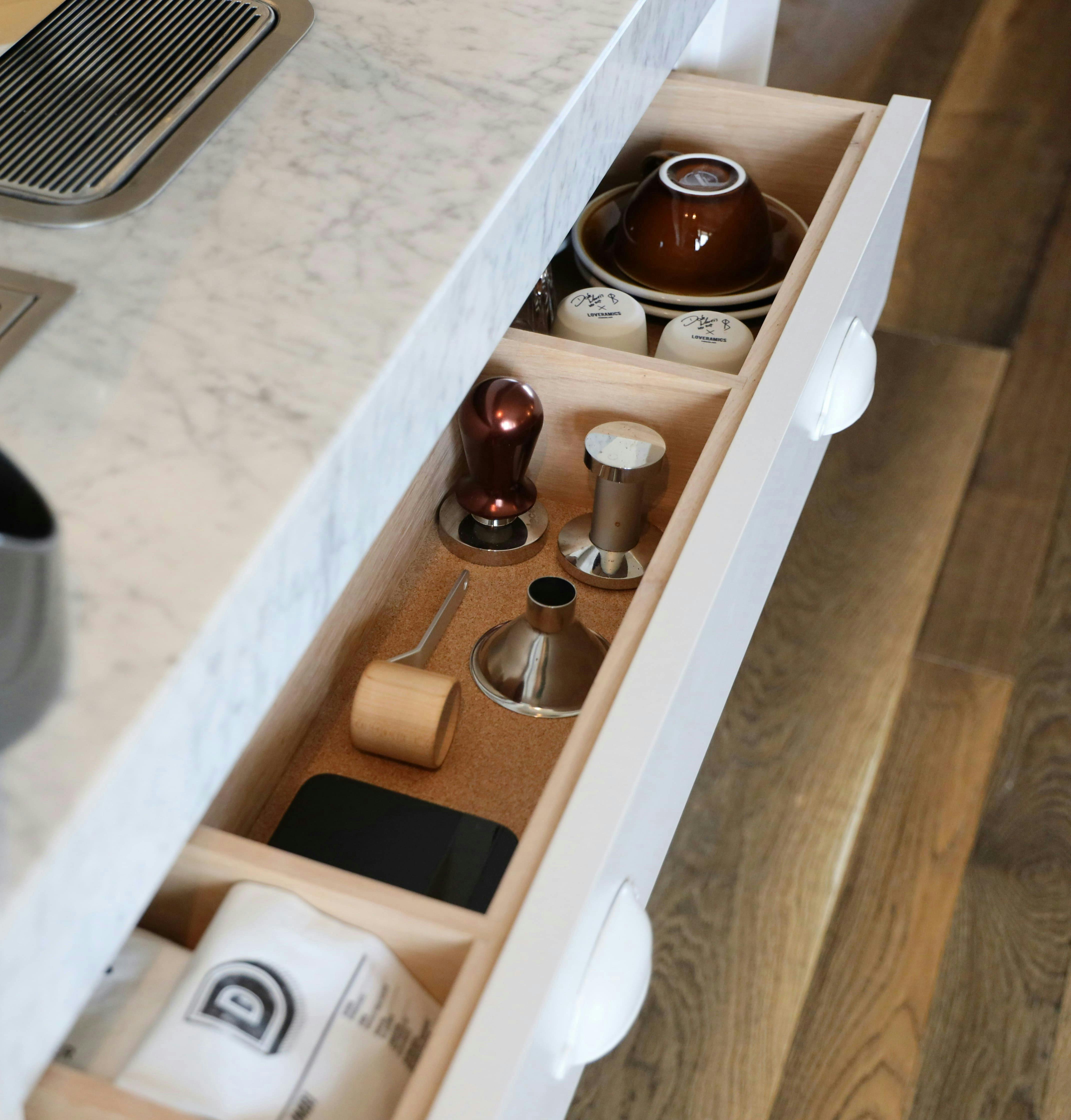 Storage and Display of Coffee Equipment