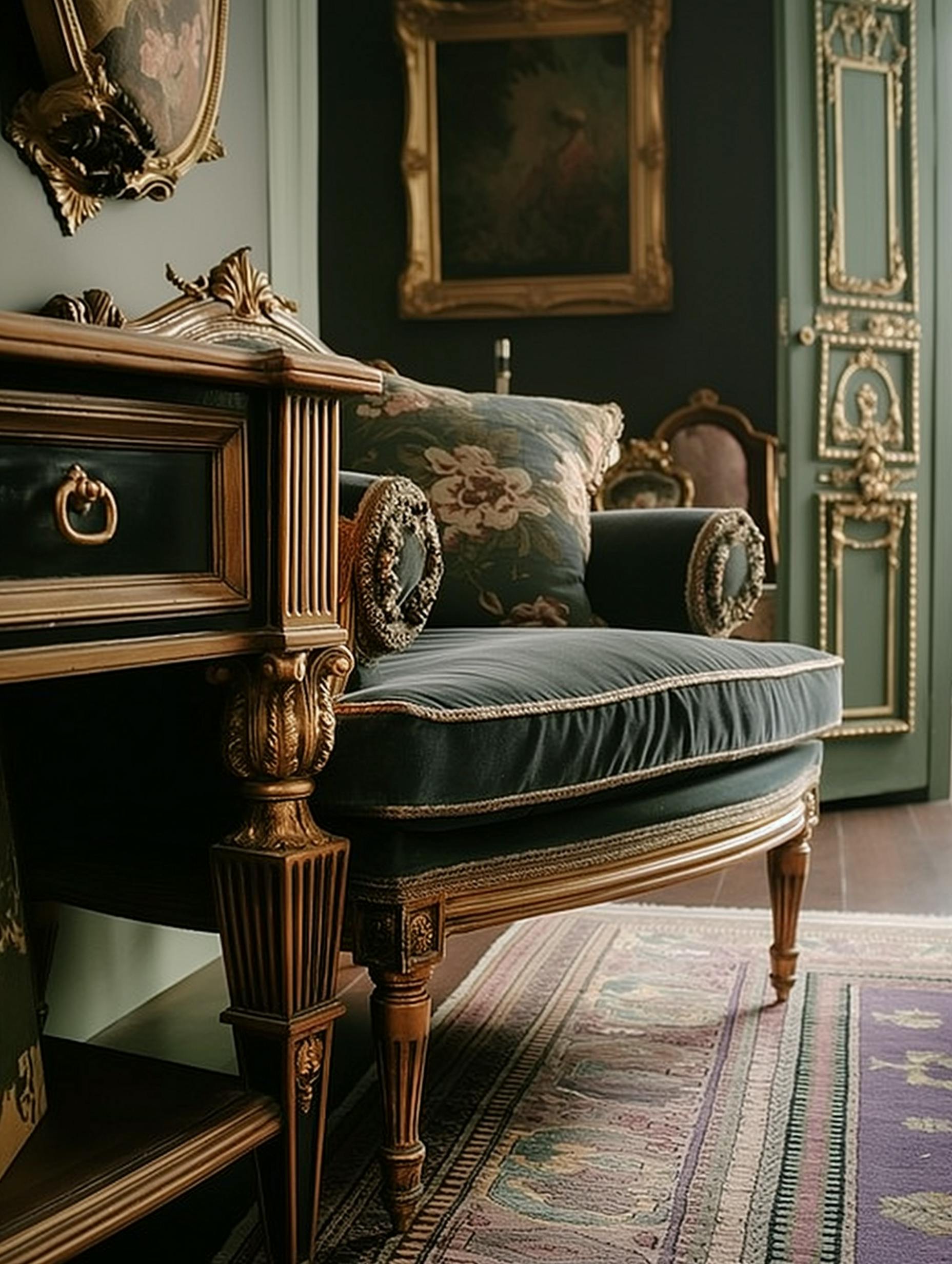 Rococo Inspired Design – AI Visualization by Persimmon Design