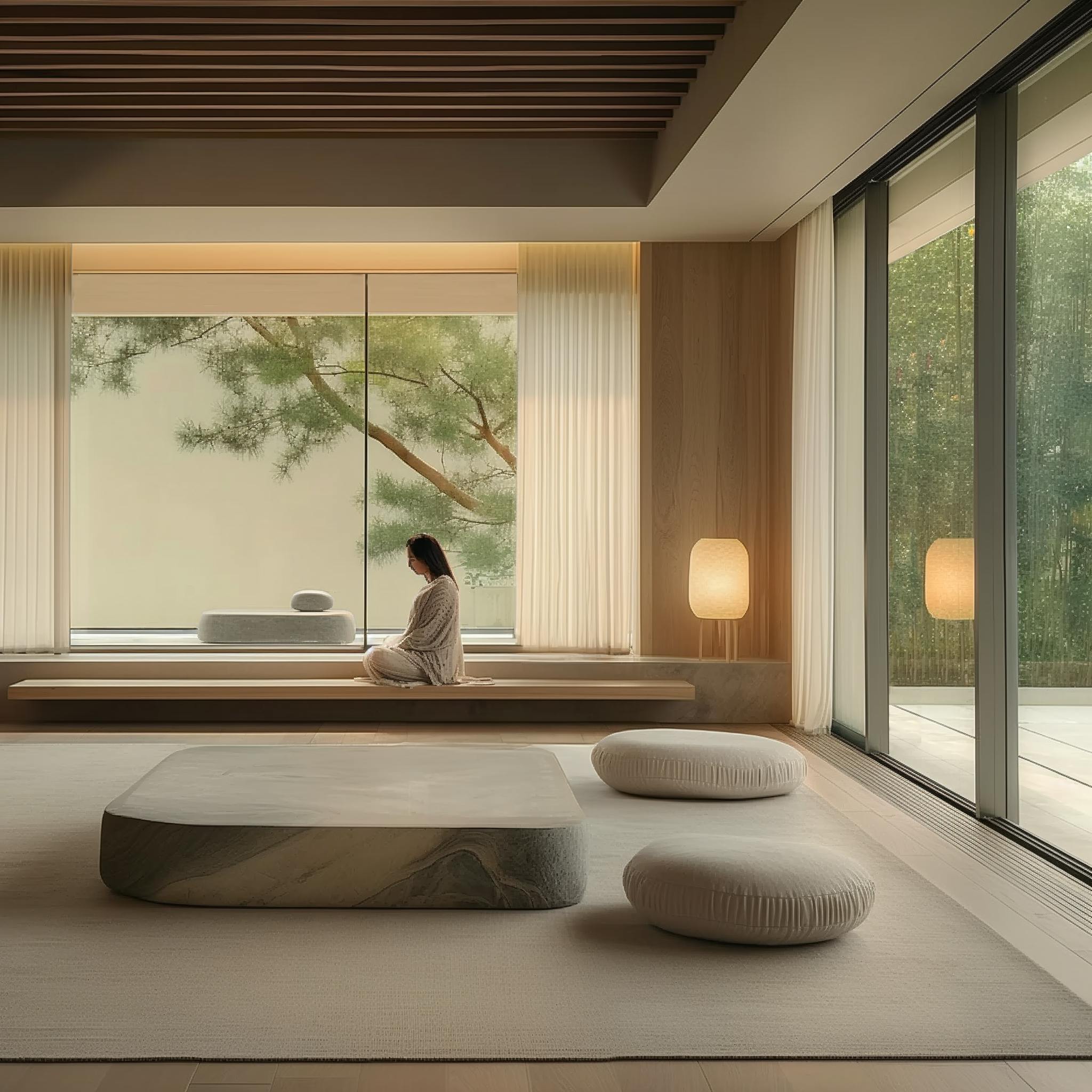 Minimal Interior Designed Zen room