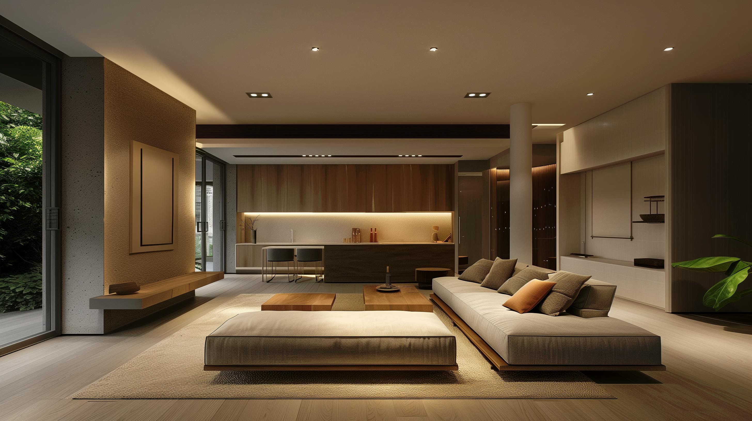 Minimal Interior Designed Living room