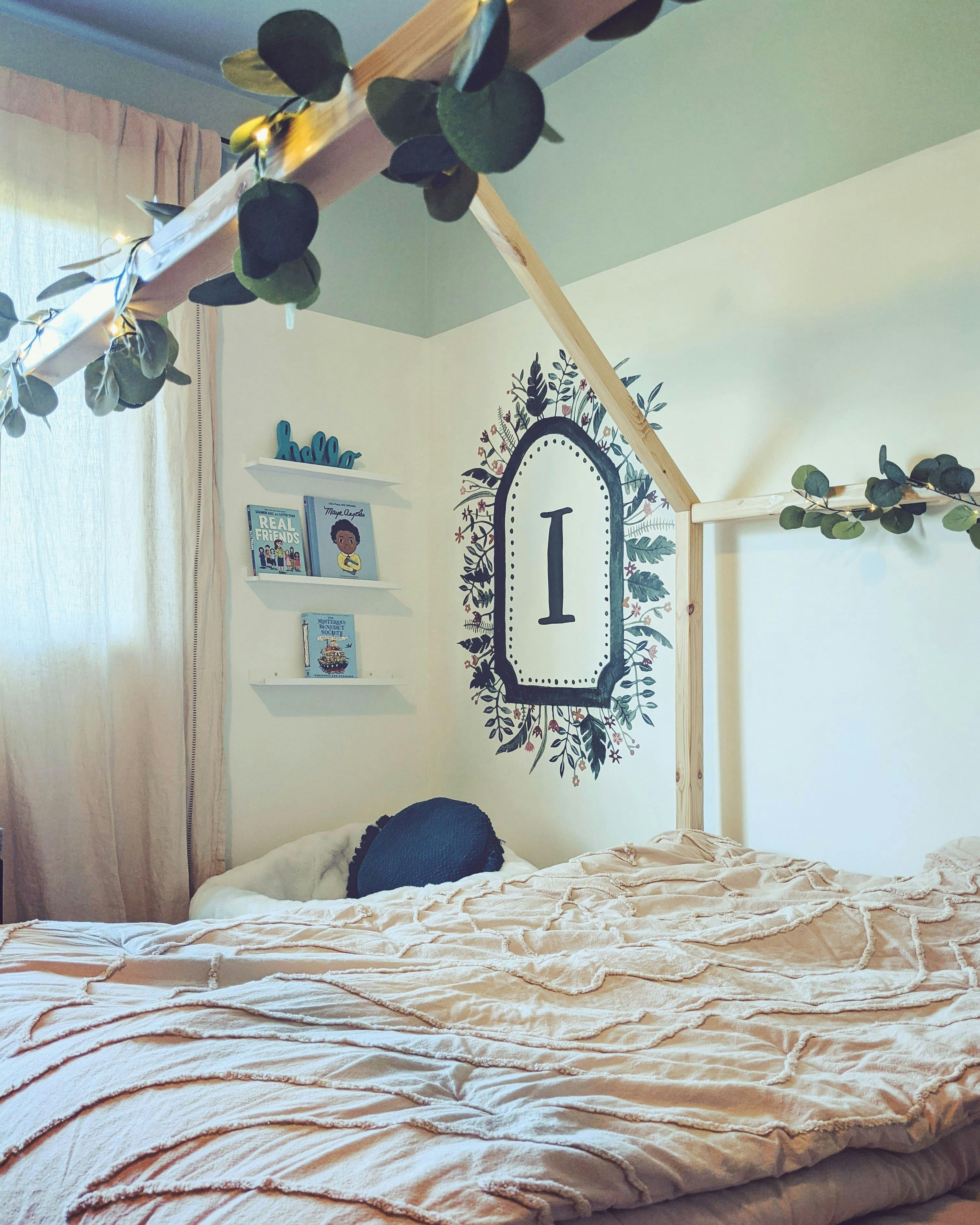 Whimsical Bed in a Little Girl’s Room by Persimmon Design in Mercer Island, WA