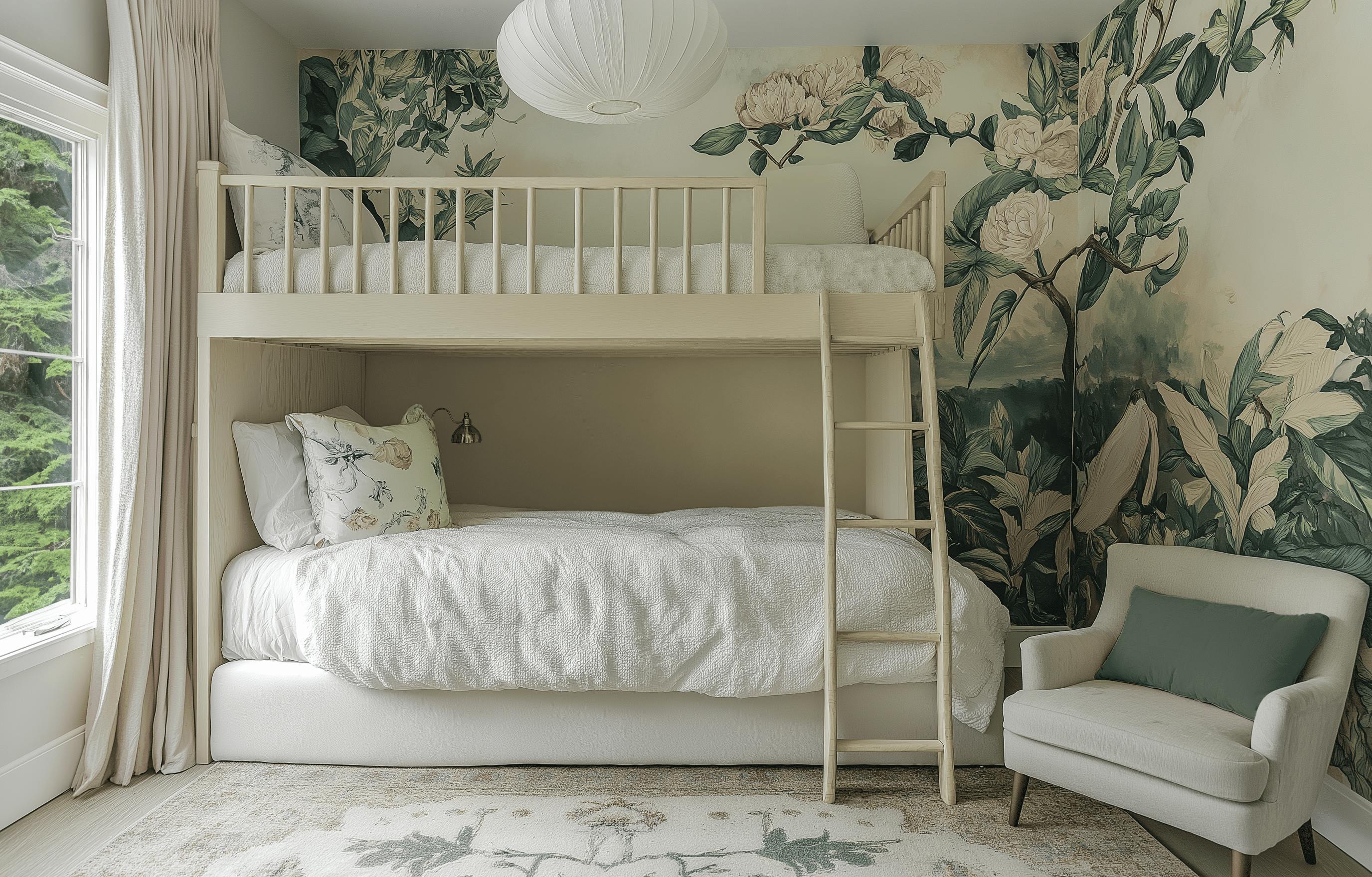 Bedroom of a Little Girl from Seattle designed by Persimmon Design