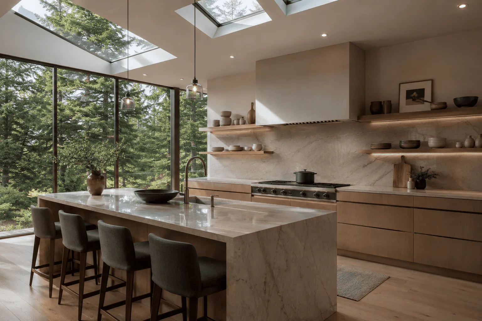 Polished or Honed? How Finishes in Interior Design Shape Light, Mood, and Spatial Experience