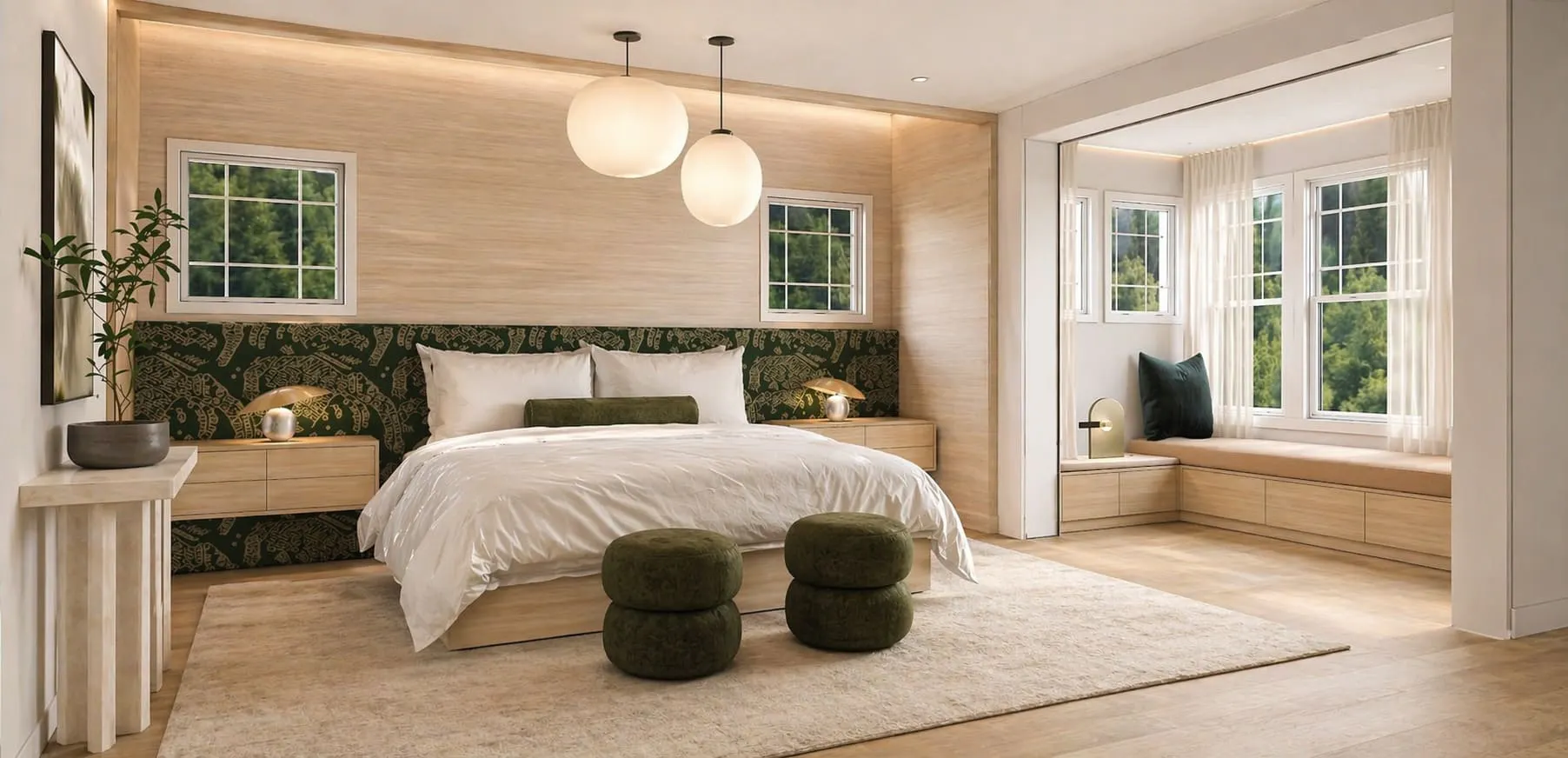 Bedroom design by Persimmon Design