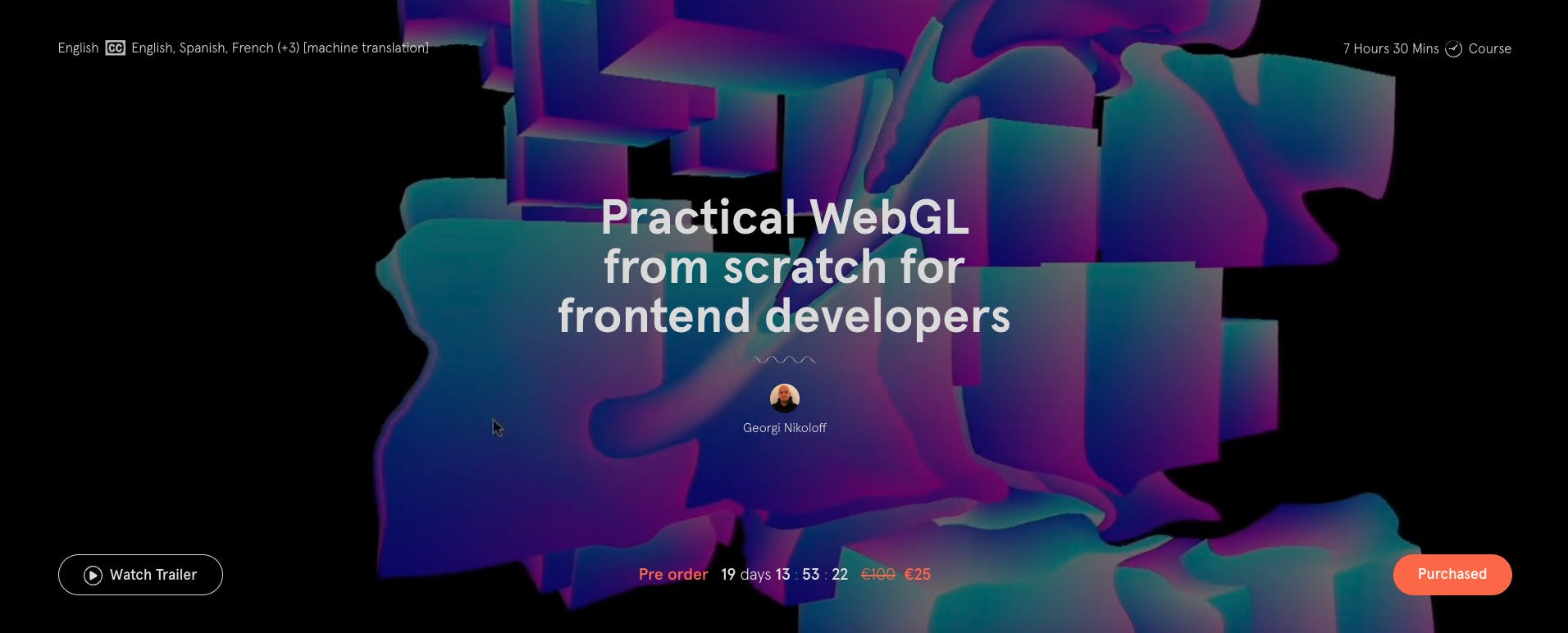 Practical WebGL from scratch poster
