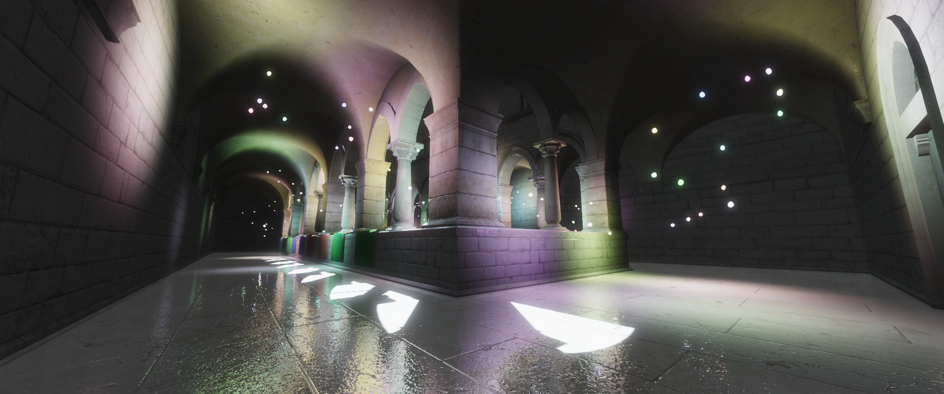 Screenshot 3 of the WebGPU Sponza scene demo