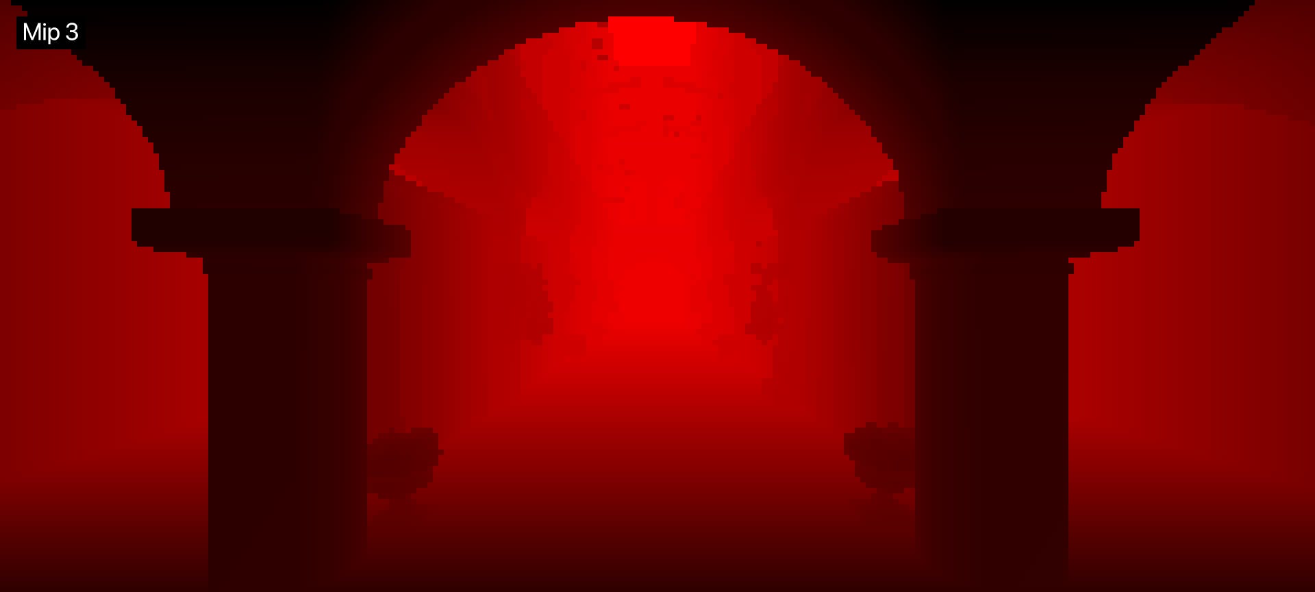 Hi-Z depth texture mip level 3