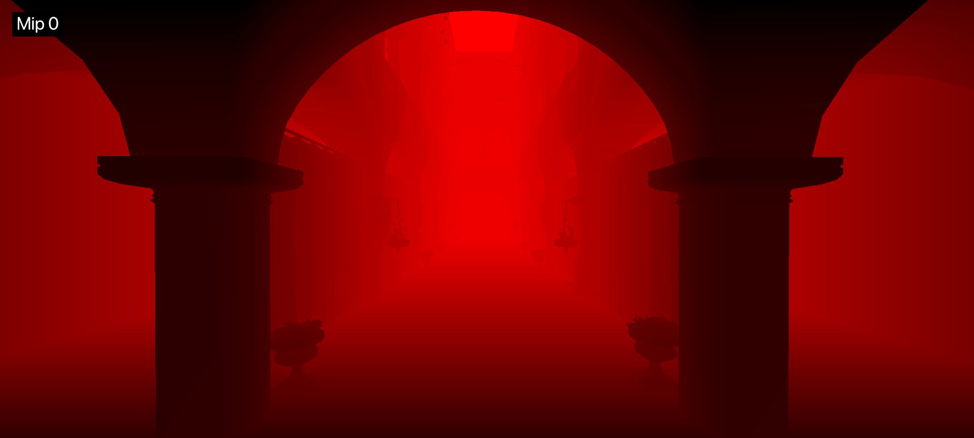 Hi-Z depth texture mip level 0