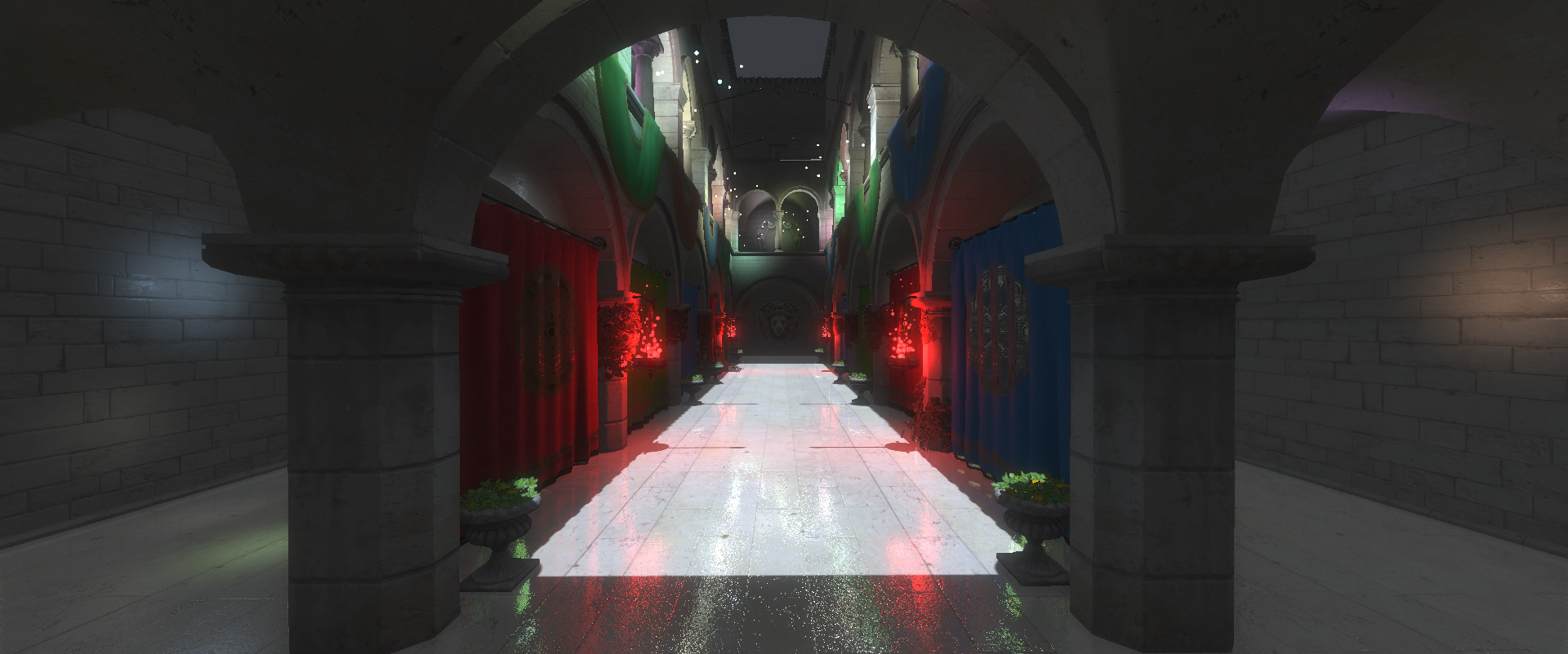 Scene without tone mapping applied