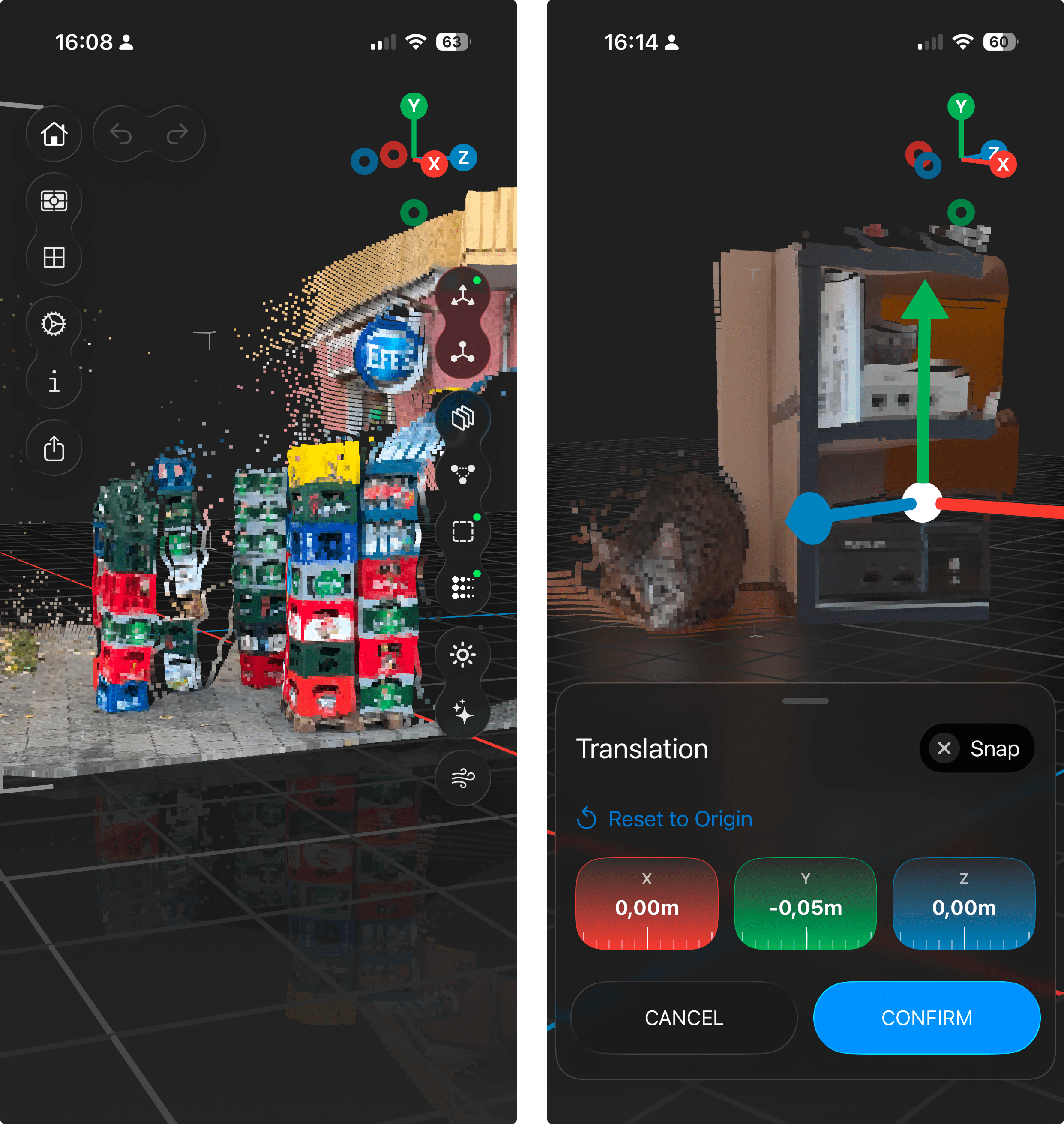 Yoon 3D Scene Preview in orthographic mode