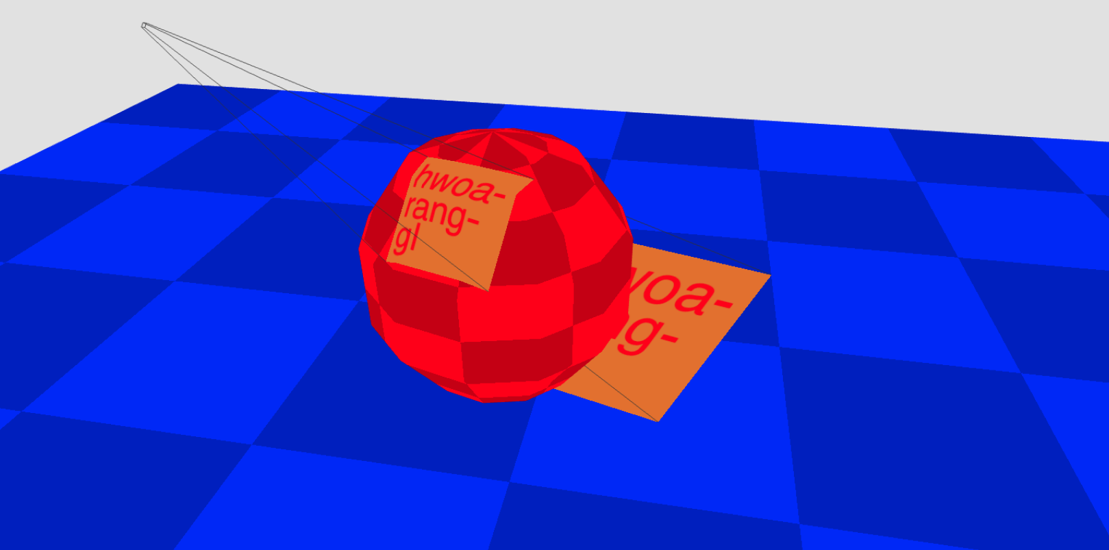 Texture Projection Mapping Example