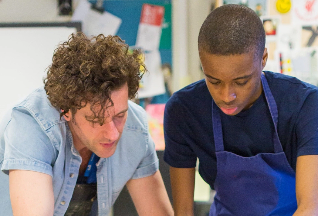 Bridge Trust teacher with student