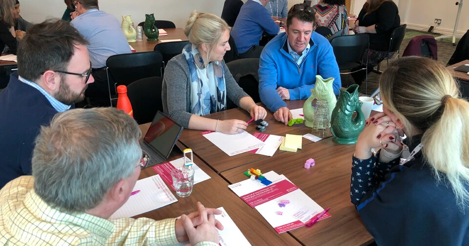 A team of learners working together