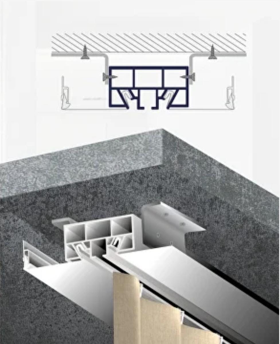 Гардина ПВХ ПК-1, однорядная белая