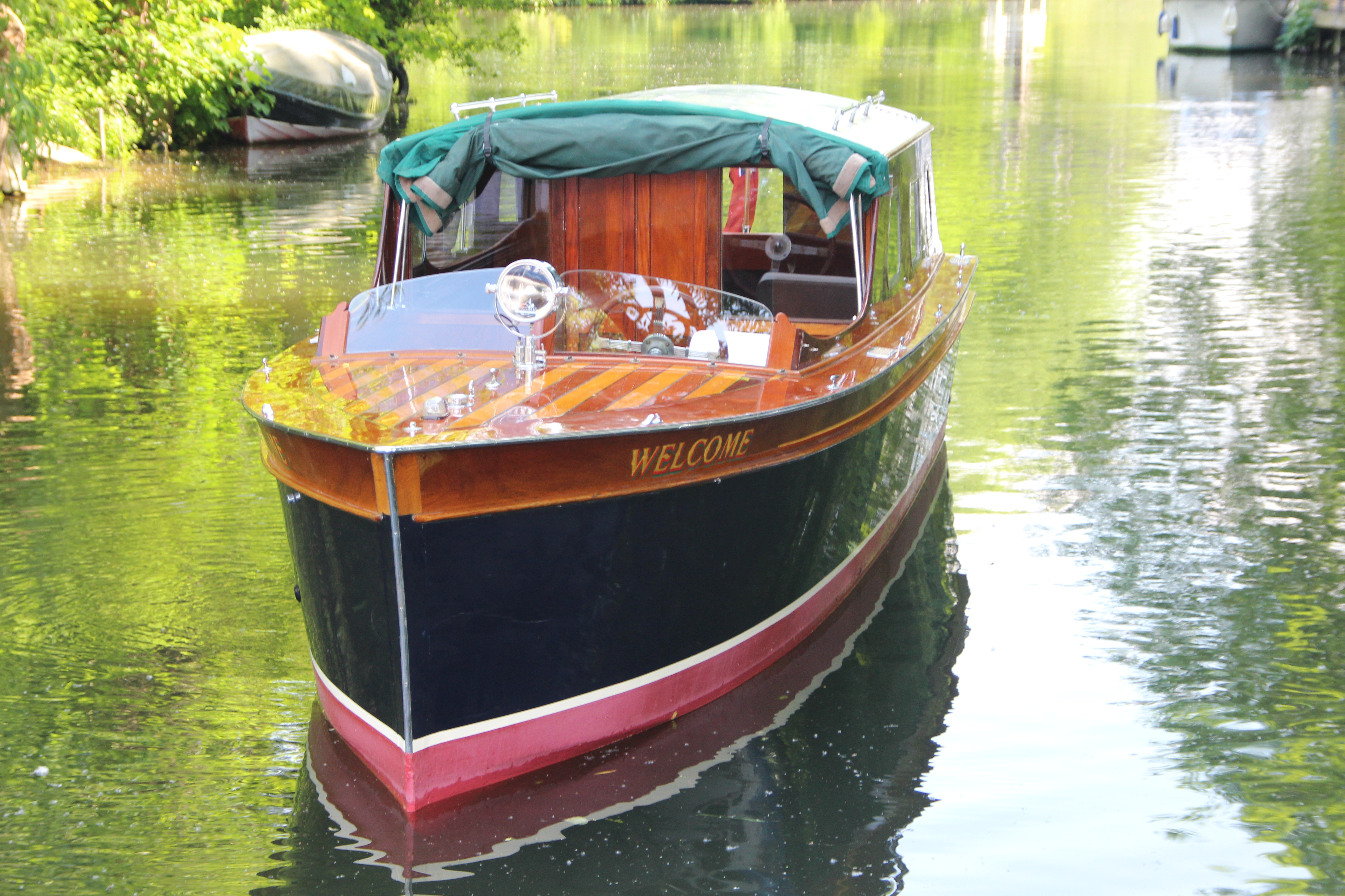 Andrews Day Launch for sale, bow looking aft