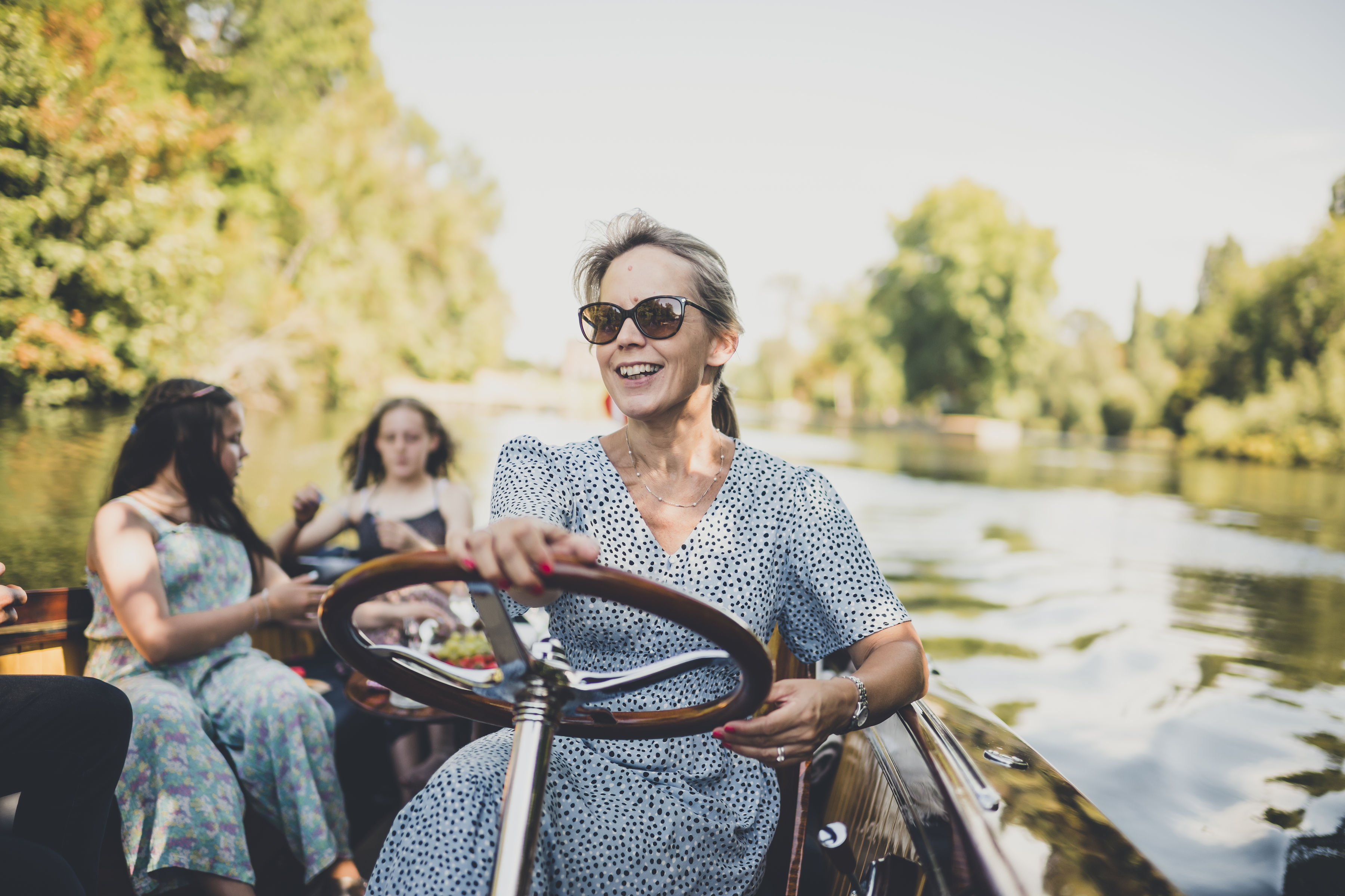 Slipper launch for sale, woman driving Freebody slipper launch