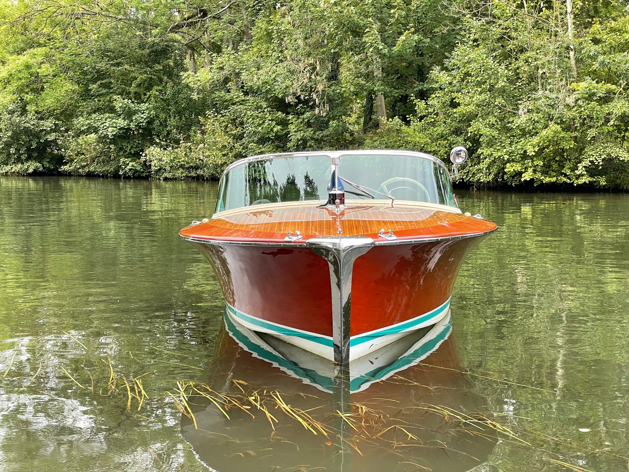 Riva Super Florida for sale, view from bow looking aft