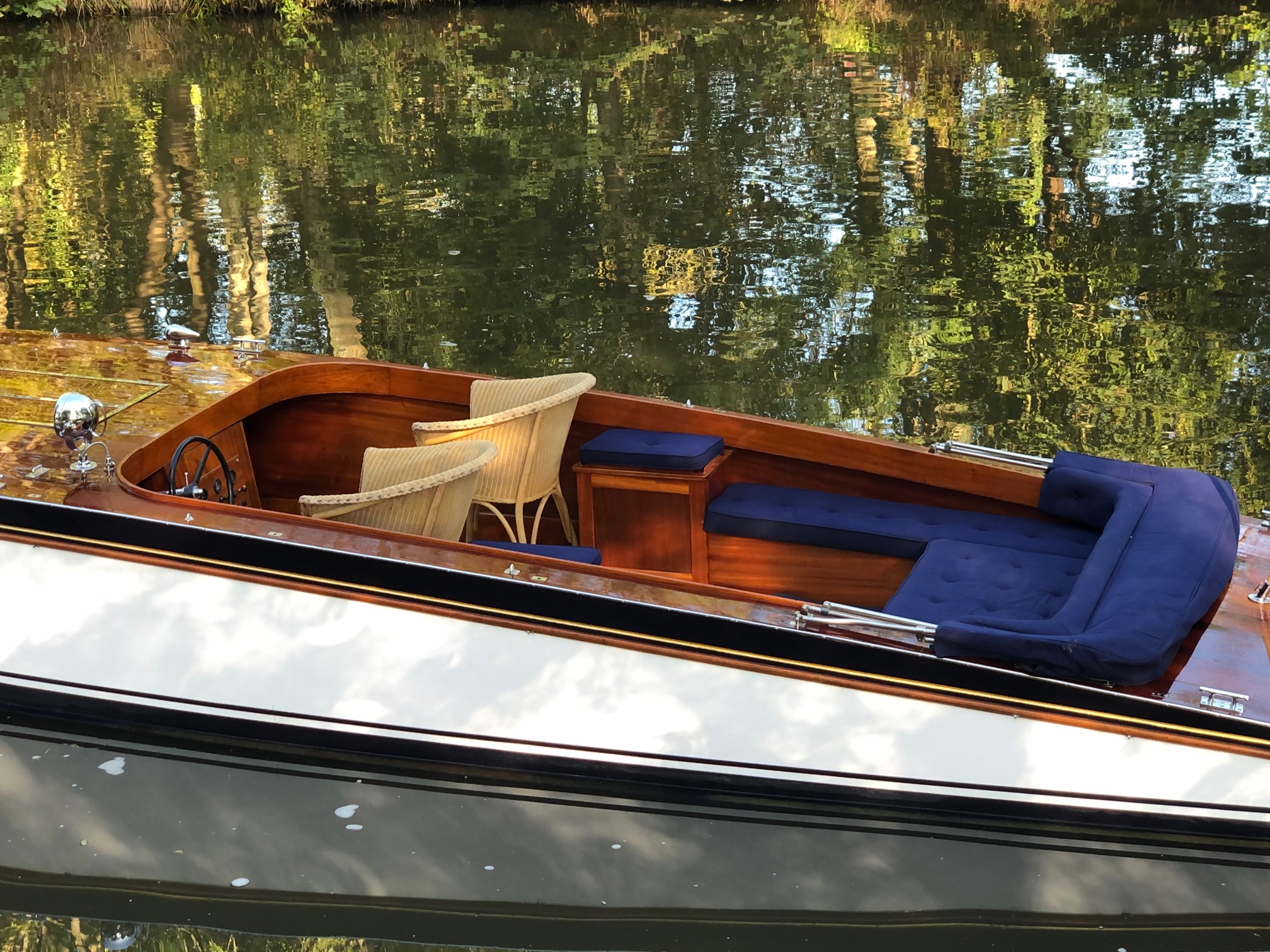 Meakes slipper launch for sale, cockpit side view