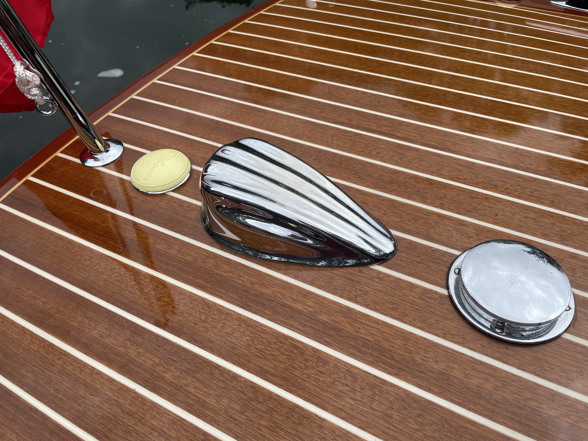 Riva Super Florida for sale, aft deck and navigation light detail