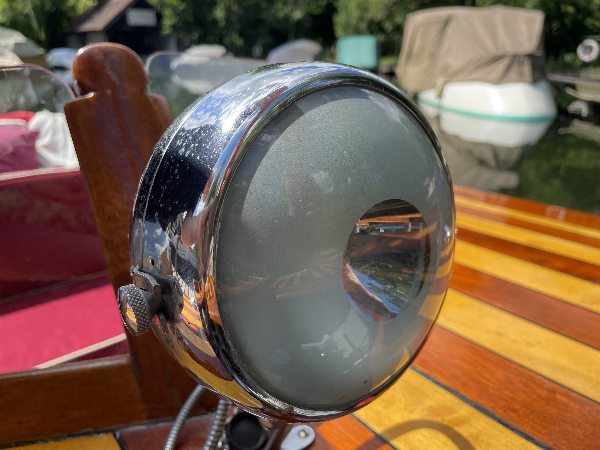 spotlight on slipper launch fore deck