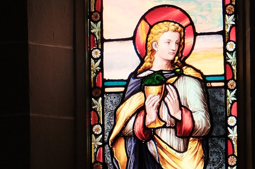 St. John the Apostle stained glass