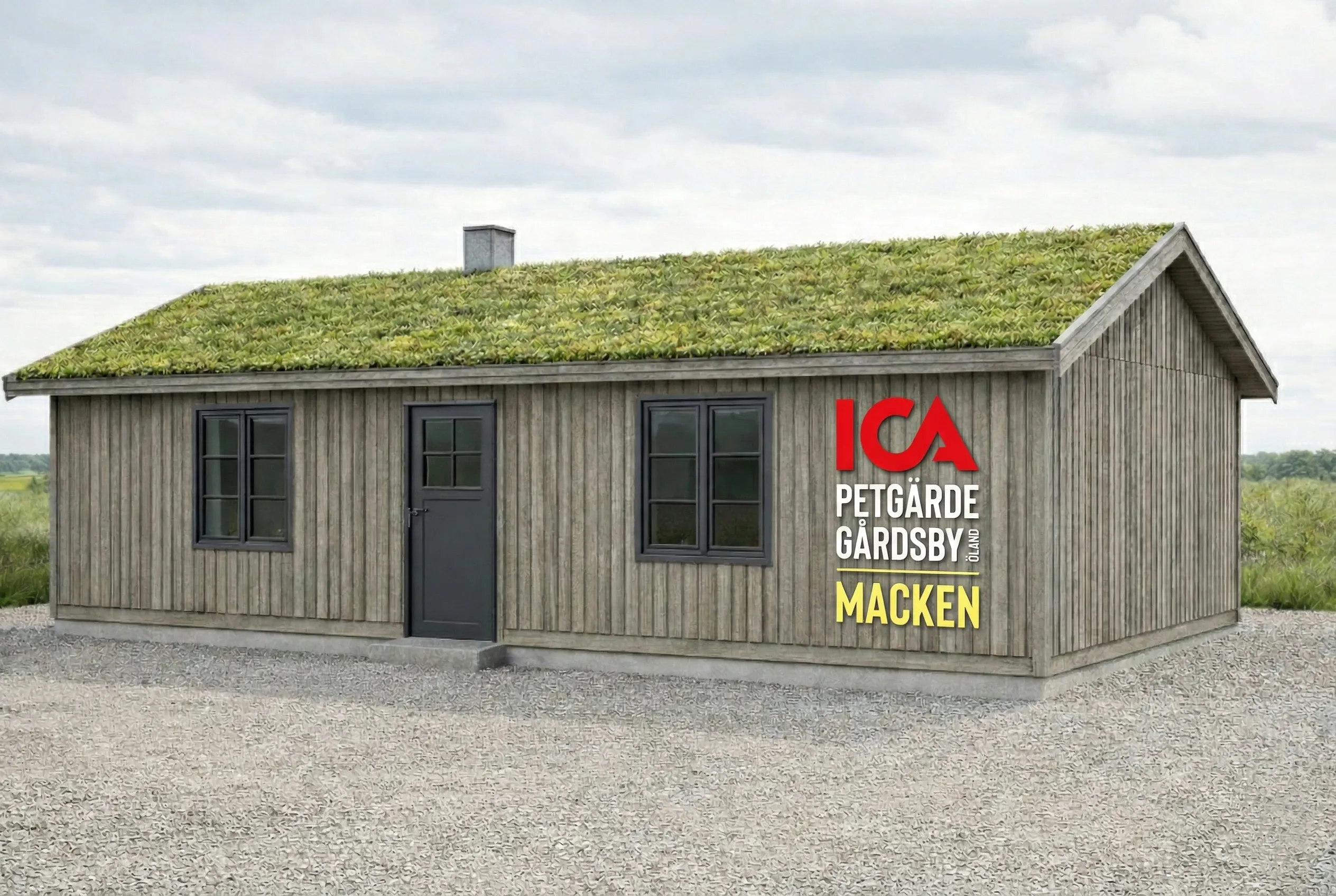 Så här blir microbutiken och även vindskyddet i 1800-tals kulturmiljö