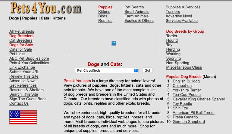 Pets4You.com in 2005
