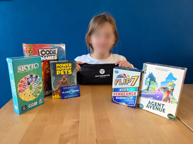 Gagnante du 1er lot de jeux de société