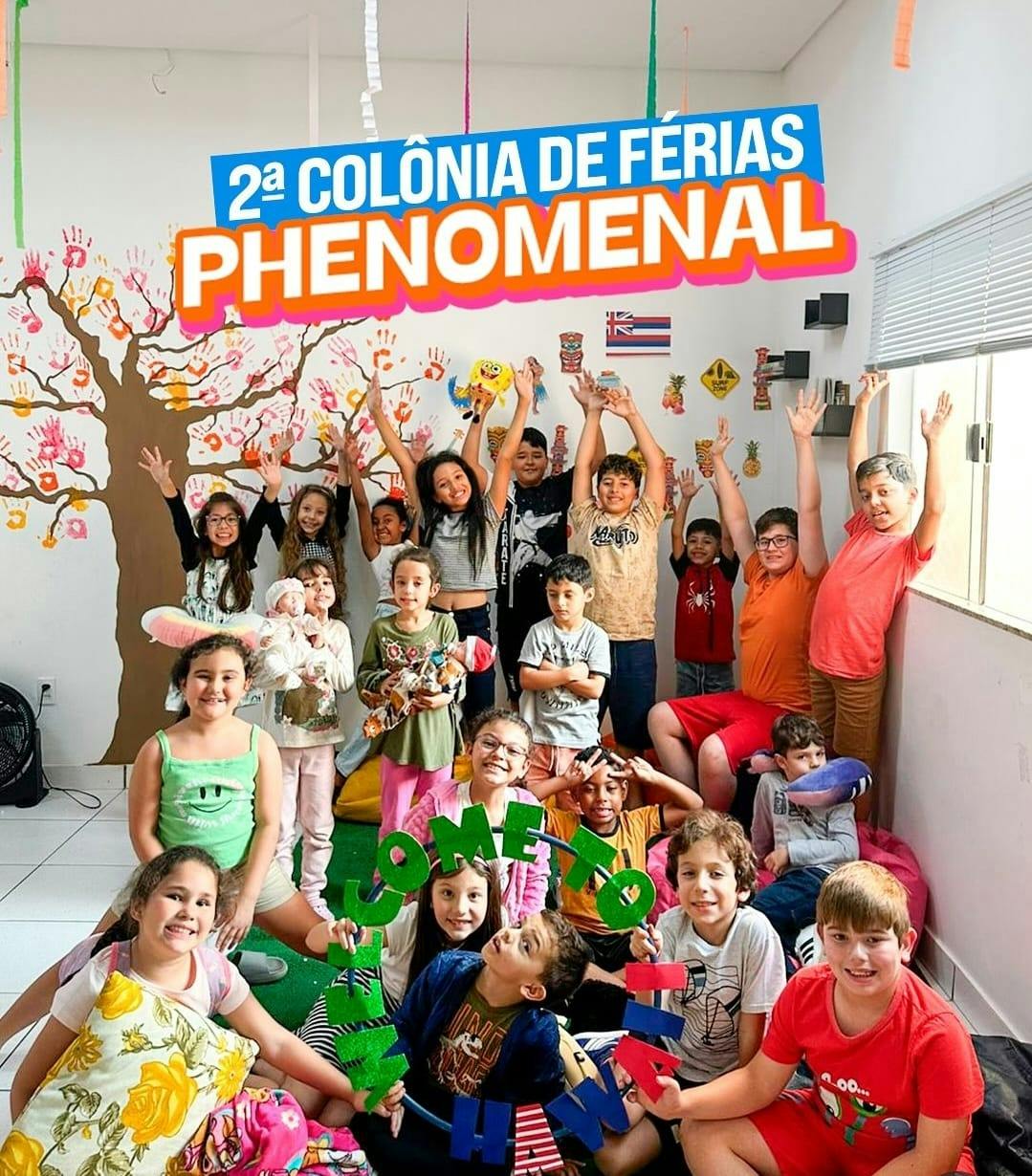 Capa de post do Instagram sobre a colônia de férias