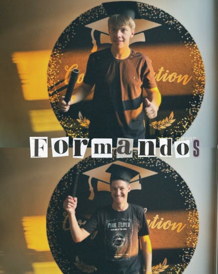 Capa do post do Instagram da Phenom Cafelândia com dois alunos que se formaram.