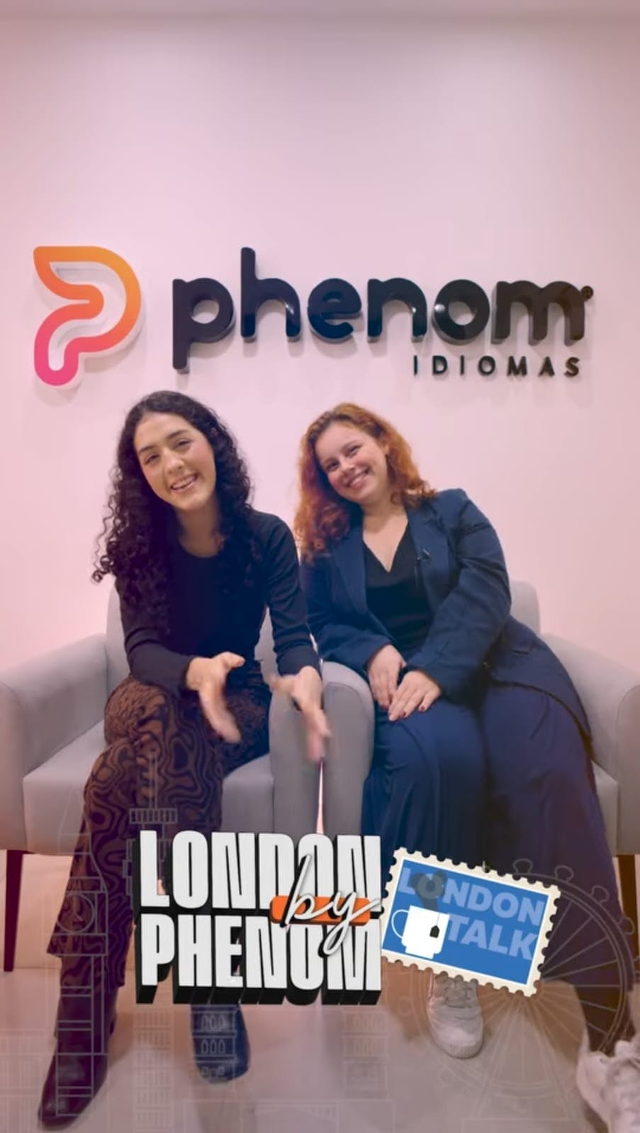 Capa do post "Diferenças entre o inglês americano e o britânico" no Instagram da Phenom Idiomas.