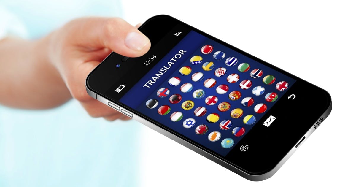 Aplicativos para aprender inglês grátis: tela com apps de tradução para estudo de idiomas.