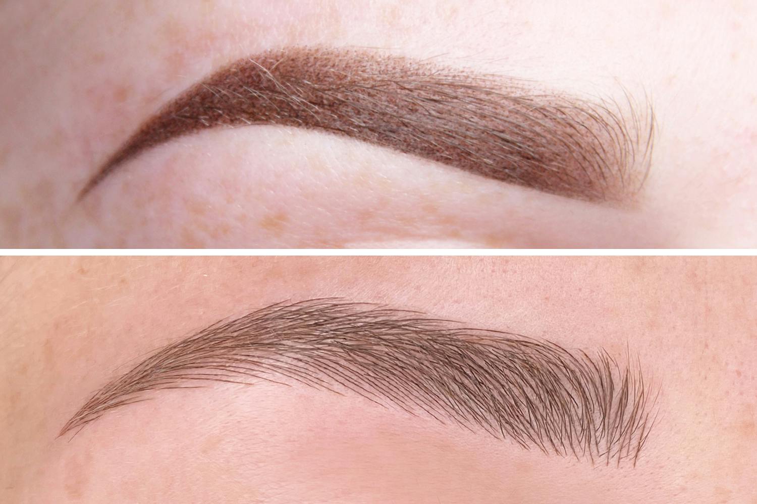 The goal of PowderBrows is to create a natural, fuller look, without the need for applying eyebrow makeup every day