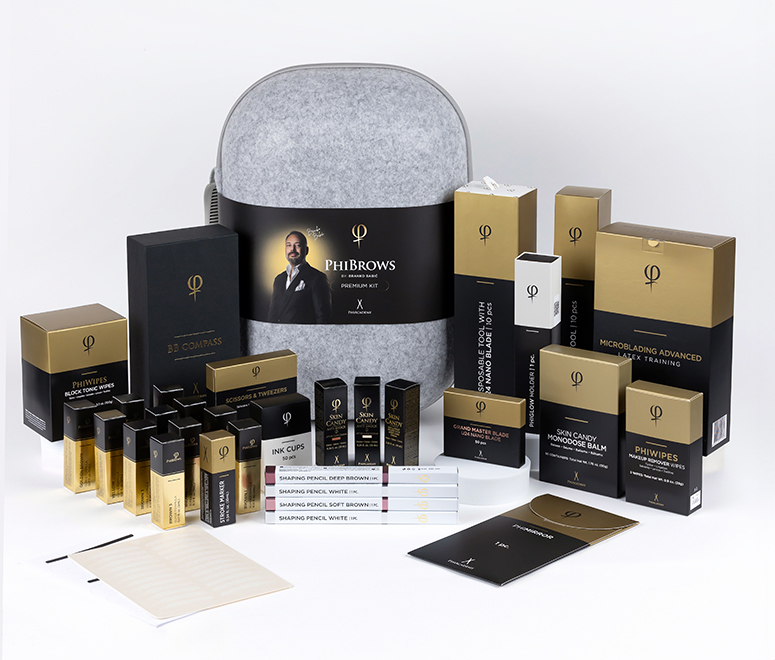 Kit Premium Microblading Phibrows - Ensemble Pour Sourcils - Neuf (emballage Peut être Ouvert)