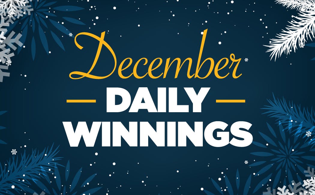 December Daily Winnings