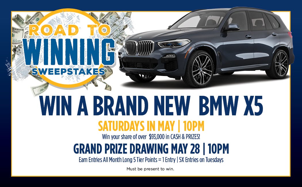 Road to Winning Sweepstakes win a BMW X5!