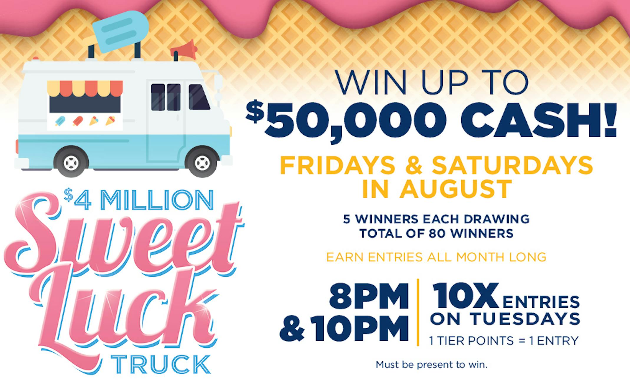 Sweet Luck Truck August Giveaway Rivers Casino Philadelphia