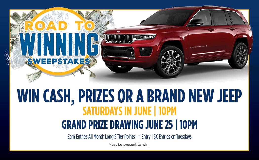 Casino promotions win a car sweepstakes jeep - rivers casino Philadelphia