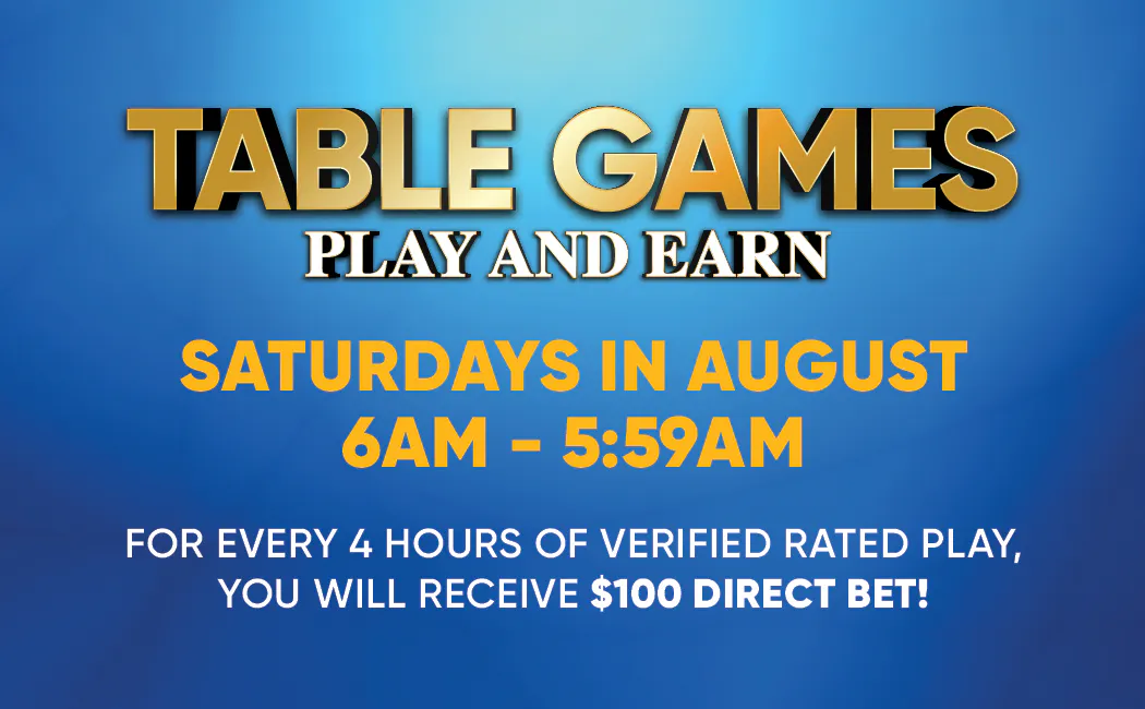 Table Games Play & Earn