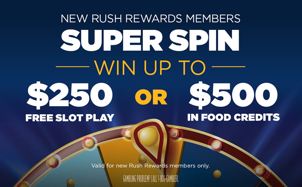 New Rush Rewards Member Super Spin - Rivers Casino Philadelphia