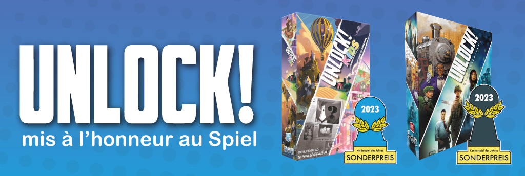 Unlock! et Unlock! Kids, récompensés au Spiel des Jahres 2023 par des prix spéciaux